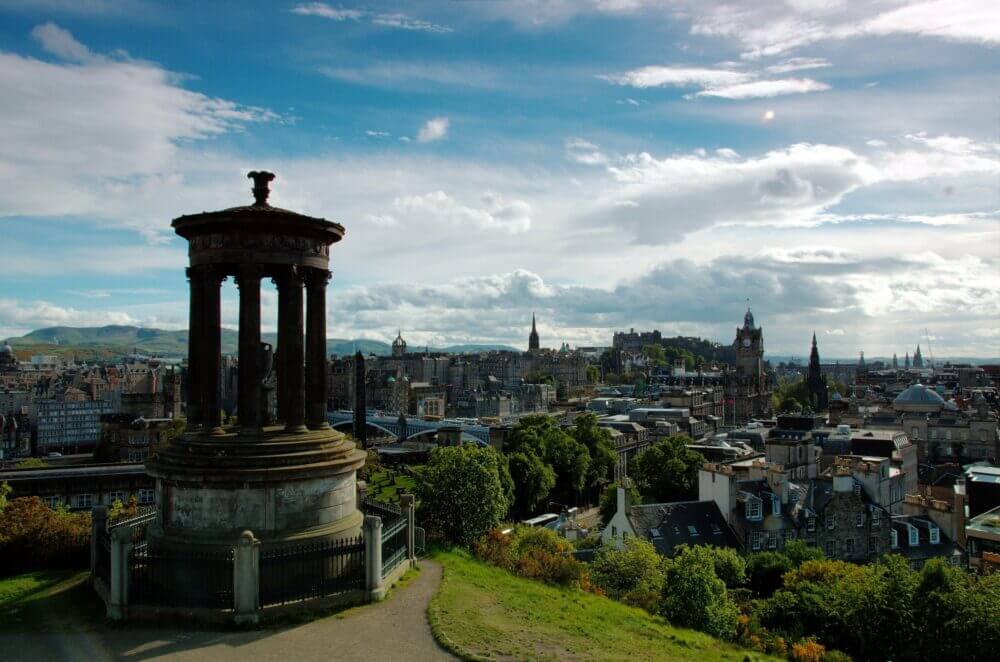 Dugald Stewart Monument on Calton Hill