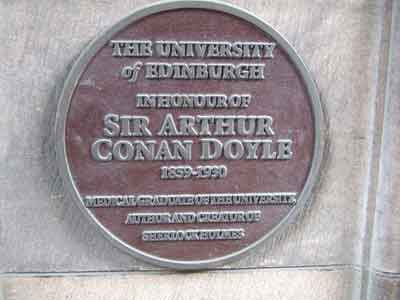 Conan Doyle memorial at University of Edinburgh