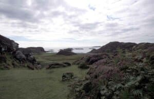 Isle Iona where St Columba landed in 563