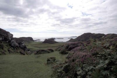 Isle Iona where St Columba landed in 563