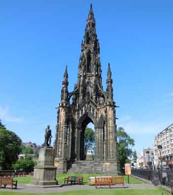 Places in Edinburgh connected to Sir Walter Scott, Scott MonumentScott monument