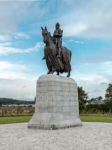 Bannockburn memorial to Robert the Bruce