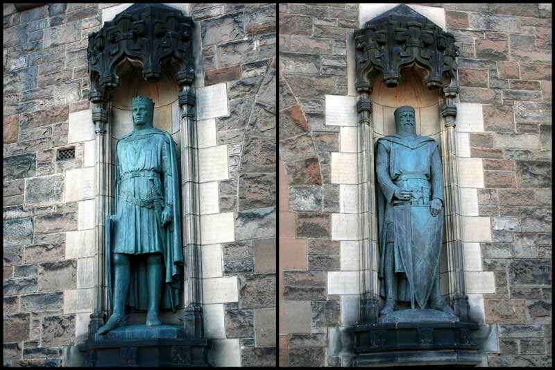 Bruce and Wallace at Edinburgh castle