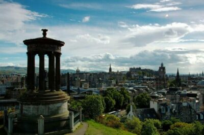 Dugald Stewart Monument on Calton Hill
