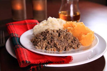 Haggis neeps and tatties