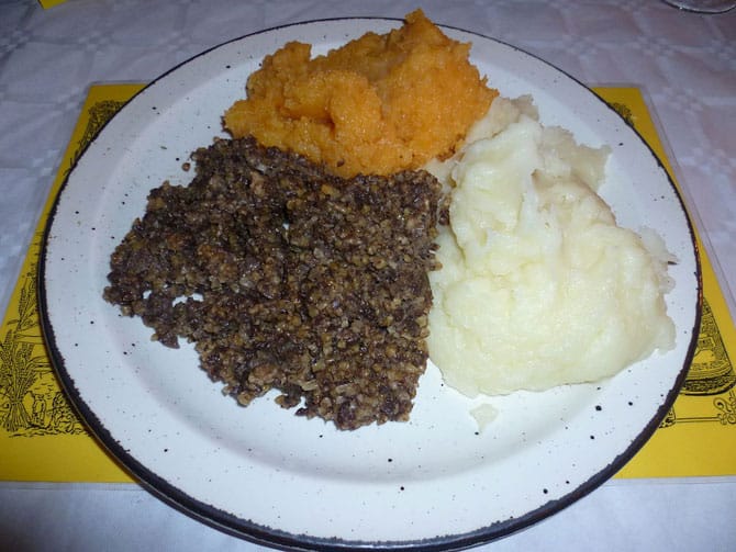 Haggis neeps tatties